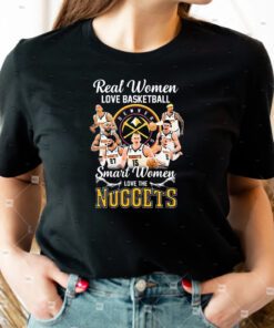 Real Women Love Basketball Smart Women Love The Denver Nuggets Basketball 2023 Nba Playoff TShirts