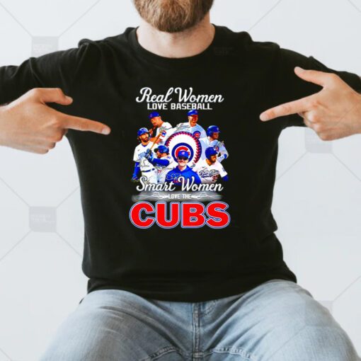 Real women love baseball smart Women love the Cubs signature shirt