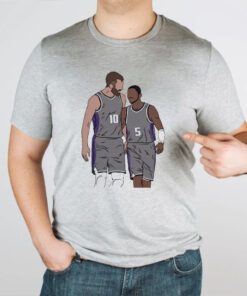 Sacramento Kings Sabonis And Fox Cartoon TShirts