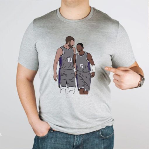 Sacramento Kings Sabonis And Fox Cartoon TShirts