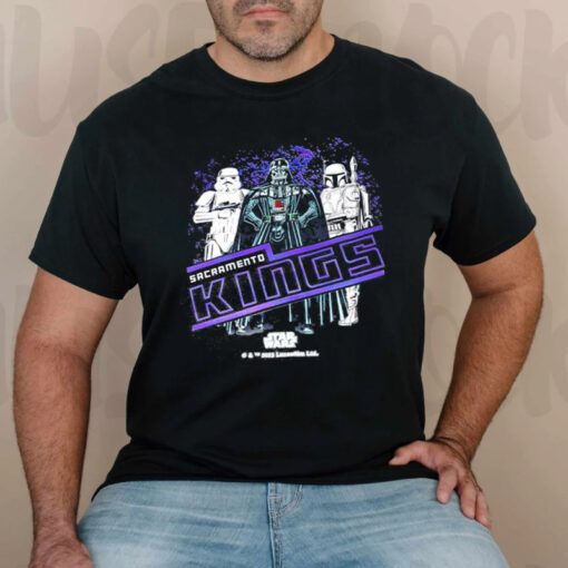 Sacramento kings Star wars 2023 NBA t shirts