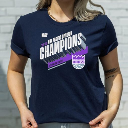 Sacramento kings fanatics branded 2023 pacific Division champions locker room T-shirt