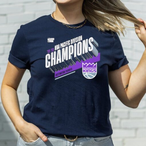 Sacramento kings fanatics branded 2023 pacific Division champions locker room T-shirts