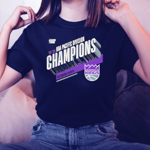 Sacramento kings fanatics branded 2023 pacific Division champions locker room Tshirts