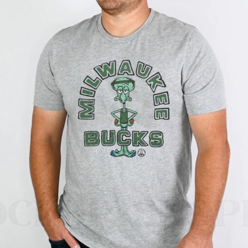 SpongeBob Squidward X Milwaukee Bucks TShirt