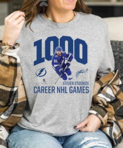 Steven Stamkos Tampa Bay Lightning Fanatics Branded 1000 Career Games T-Shirt