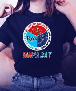 Tampa Bay Sports Teams Logo - Rays Bucs And Lightning Shirts