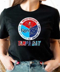 Tampa Bay Sports Teams Logo - Rays Bucs And Lightning T Shirt
