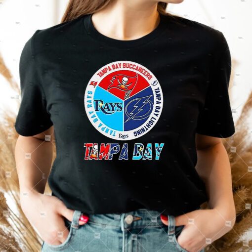 Tampa Bay Sports Teams Logo - Rays Bucs And Lightning T Shirt