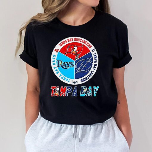 Tampa Bay Sports Teams Logo - Rays Bucs And Lightning T Shirts