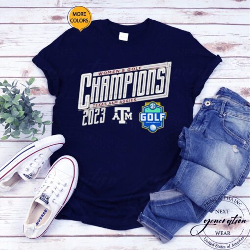 Texas A&M Aggies 2023 SEC Women’s Golf Champions t shirts