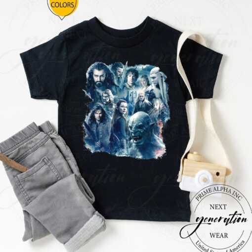 The Five Armies Character Graphic The Hobbit t shirt