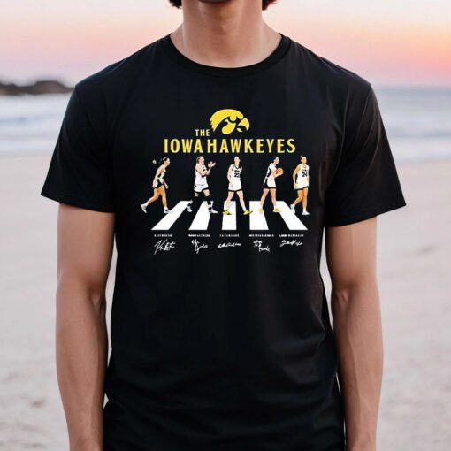 The Iowa Hawkeyes Womens Basketball Players Abbey Road T-Shirt