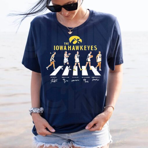 The Iowa Hawkeyes Womens Basketball Players Abbey Road T-Shirts