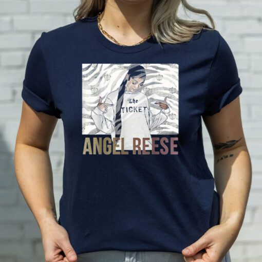 The Sports Art Angel Reese t shirts