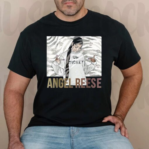 The Sports Art Angel Reese tshirts