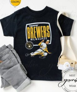 Topps Milwaukee Brewers baseball t shirt