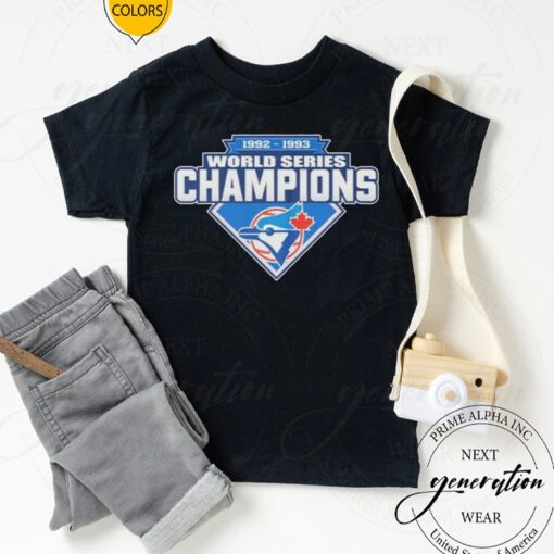 Toronto Blue Jays 1992-1993 World Series Champions T-Shirts