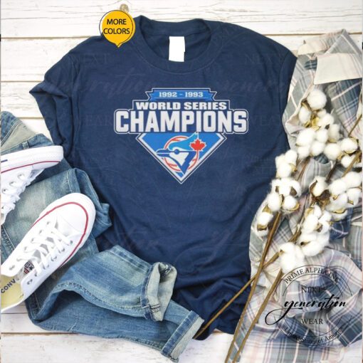 Toronto Blue Jays 1992-1993 World Series Champions TShirts