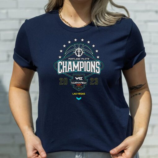 WCC Bear Black Portland Pilots 2023 Champions T-Shirts