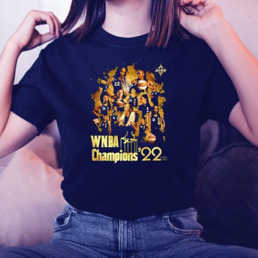 WNBA champions 22 las vegas aces t shirt