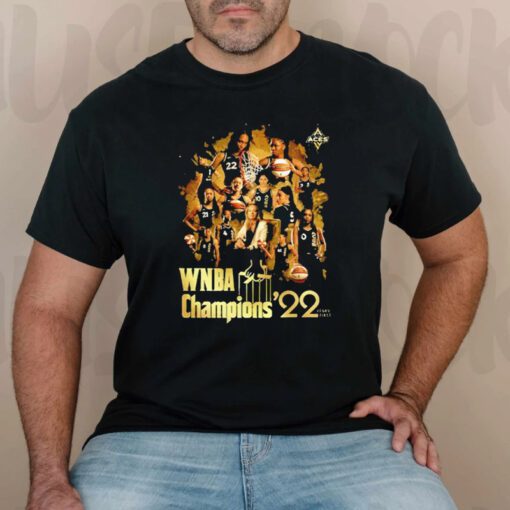WNBA champions 22 las vegas aces tshirts
