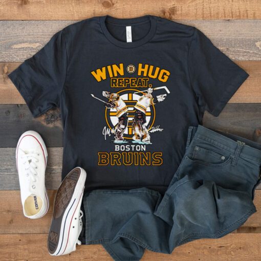 Win Hug Repeat Boston Bruins Signature T Shirt