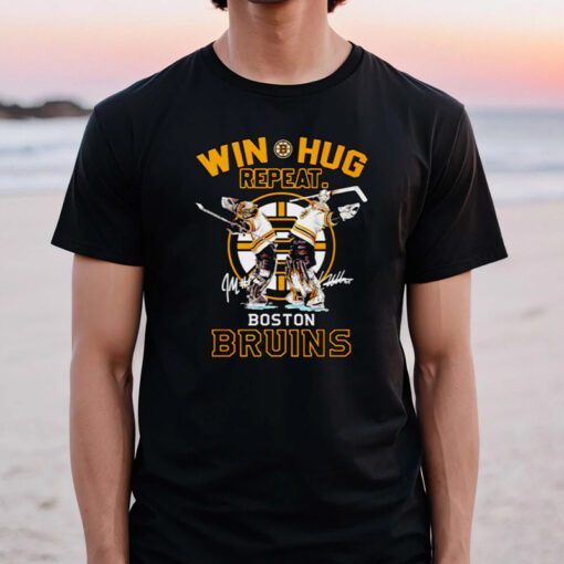 Win Hug Repeat Boston Bruins Signature T Shirts