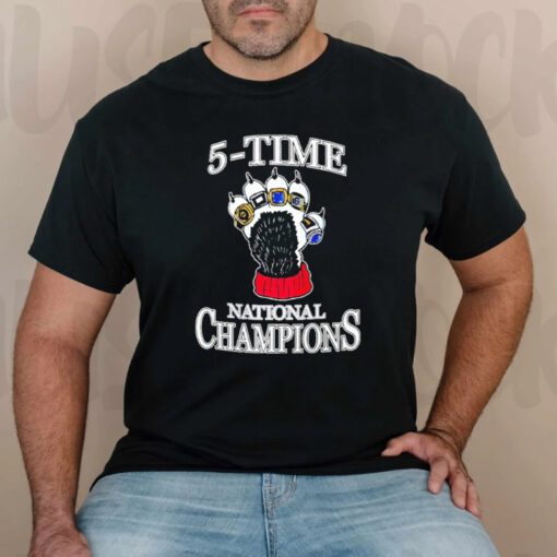 best uconn huskies 5 time national champions Tshirts