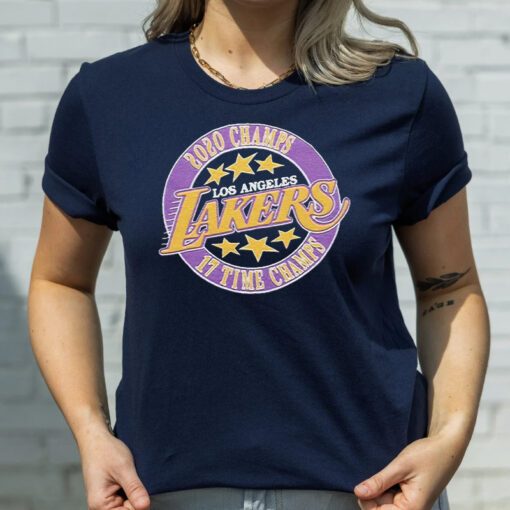 los angeles Lakers 17 time champs t shirts