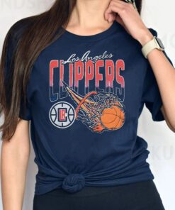 los angeles clippers on fire tshirt