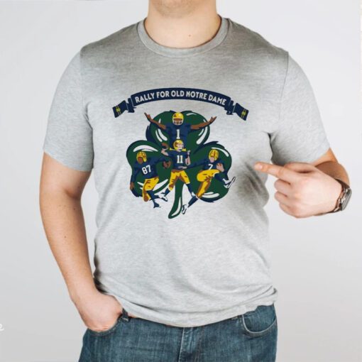 march On To Victory 2023 Rally For Old Notre Dame TShirts
