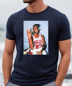 michael Jordan smoking cigar t-shirt