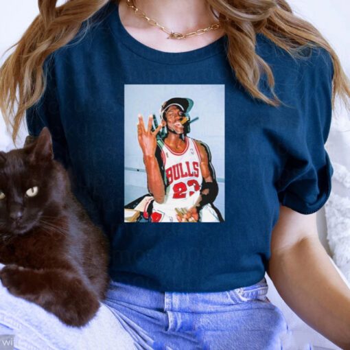 michael Jordan smoking cigar tshirt