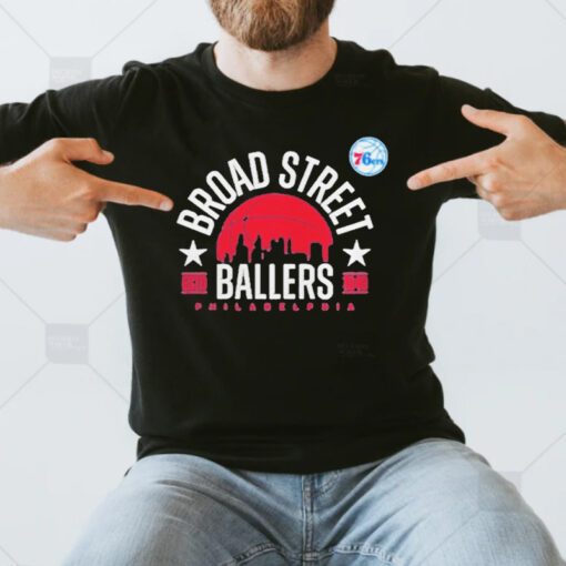 nBA philadelphia 76ers fanatics broad street ballers t shirt