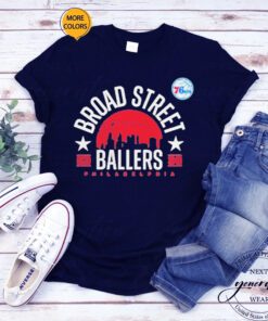nBA philadelphia 76ers fanatics broad street ballers t shirts