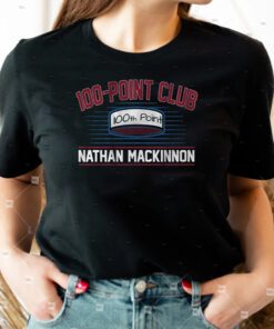 nathan mackinnon 100 point club t-shirt