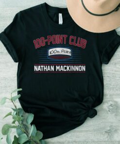 nathan mackinnon 100 point club t-shirts