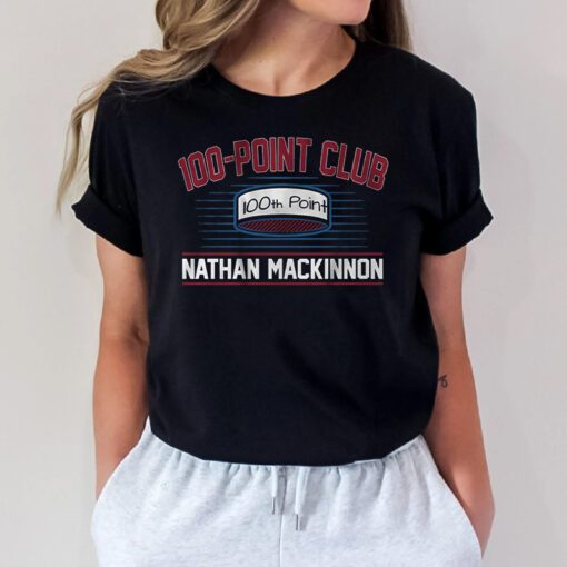 nathan mackinnon 100 point club tshirts