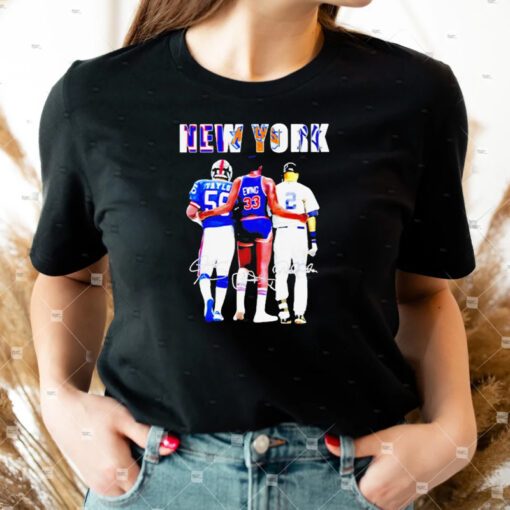 new york jonathan taylor patrick ewing and derek jeter’s signature t-shirt