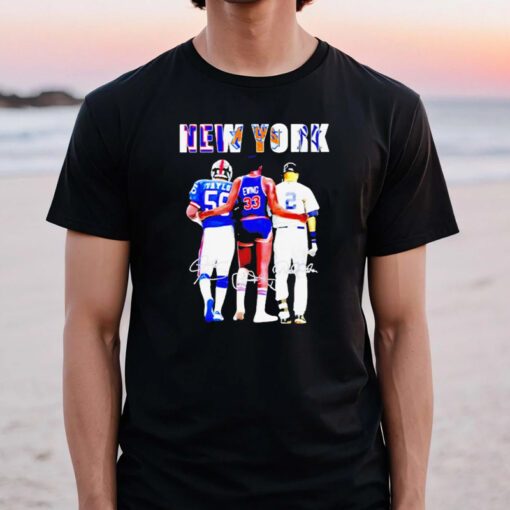 new york jonathan taylor patrick ewing and derek jeter’s signature tshirt