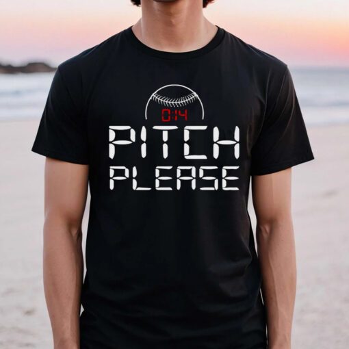 pitch please pitch clock baseball shirts