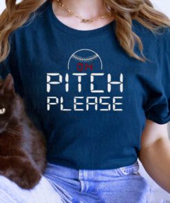 pitch please pitch clock baseball tshirt s
