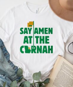 say amen at the cornah raglan tshirt