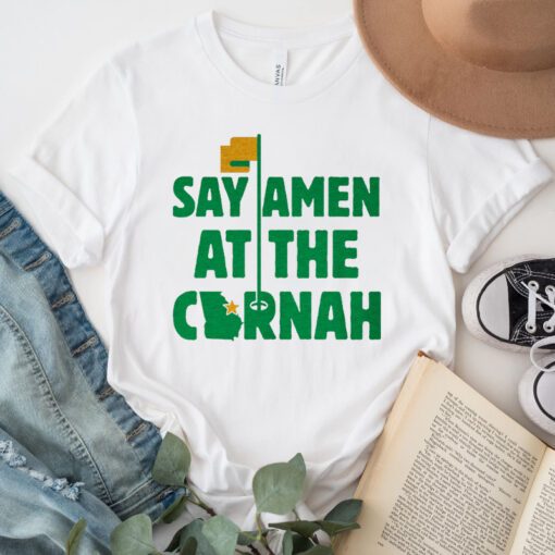 say amen at the cornah raglan tshirt