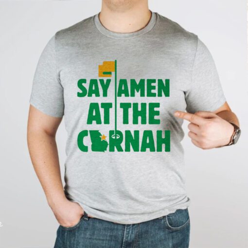 say amen at the cornah raglan tshirts