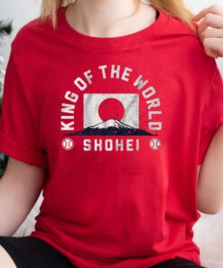 shohei ohtani king of the world t-shirt