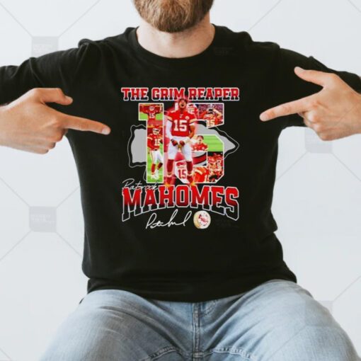 the grim reaper Patrick Mahomes KC Chiefs signature shirts