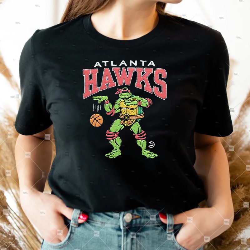 tmnt raphael x atlanta hawks T-shirt