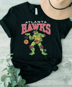 tmnt raphael x atlanta hawks T-shirts